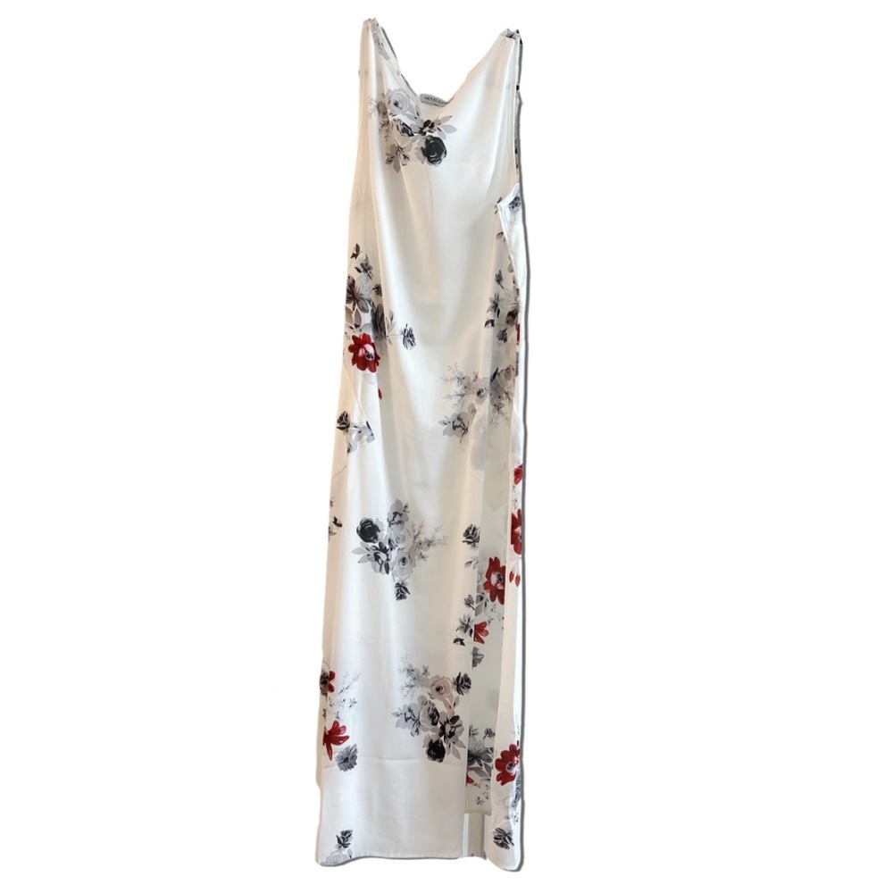 Misslook, sized medium, black, white, and red colored dress